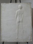 Study, 2003, plaster, 125x105 cm
